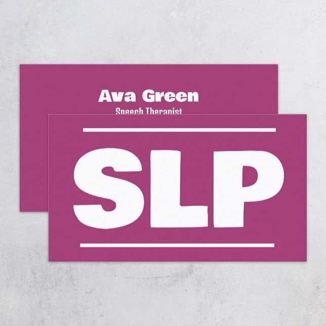 Sprechtherapeut SLP Visitenkarte (Von Creator hochgeladen)