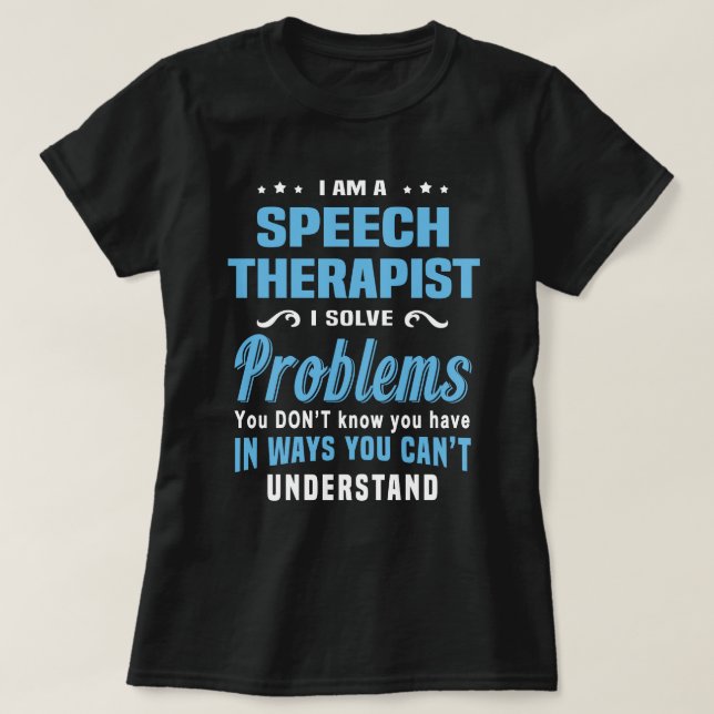 Sprechtherapeut T-Shirt (Design vorne)