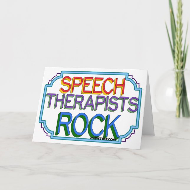 Sprechtherapeuten Rock Karte (Vorderseite)