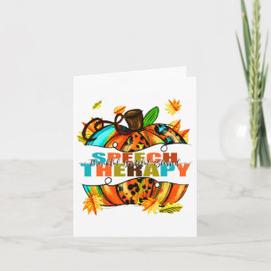 Sprechtherapie dankbar dankbar, gesegnet Herbst Fa Karte