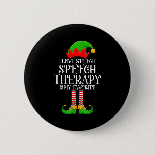 Sprechtherapie-Elf Weihnachten Lustige Schule Ther Button