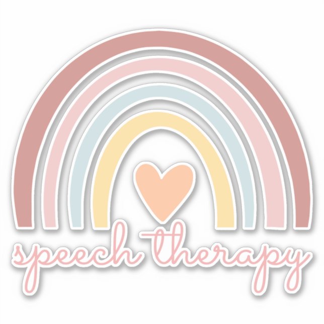 Sprechtherapie I Aufkleber (Vorderseite)