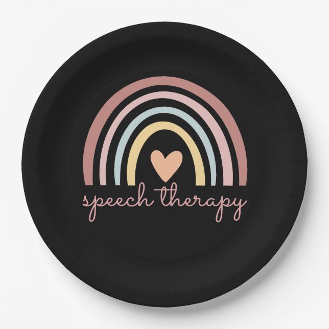 Sprechtherapie I Pappteller (Vorderseite)