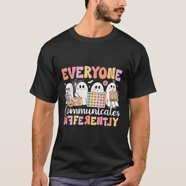 Sprechtherapie Jeder kommunizieren anders Ha T-Shirt (Vorderseite)