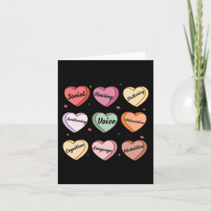 Sprechtherapie Valentine Slp Slpa Candy Heart Conv Karte