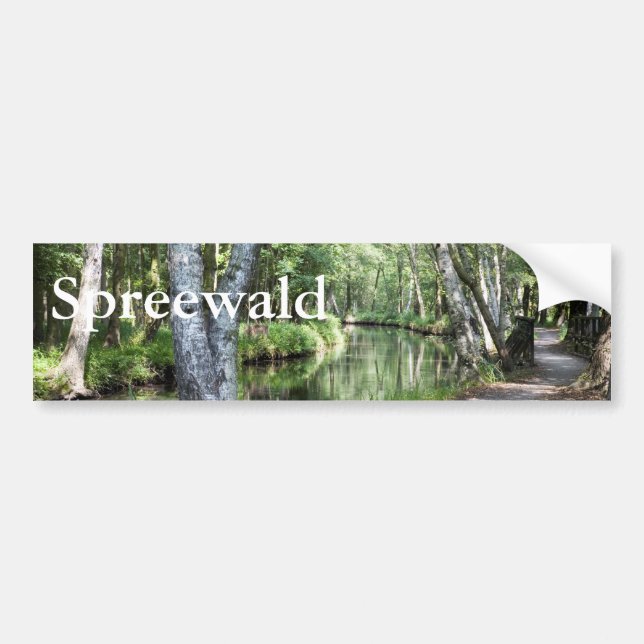 Spreewald Kanal Autoaufkleber (Vorne)