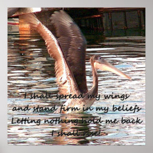 Spreizen Sie Ihre Flügel_ Poster