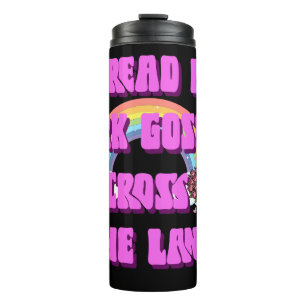 Spreizen Sie mein dunkles Evangelium über die Land Thermosbecher