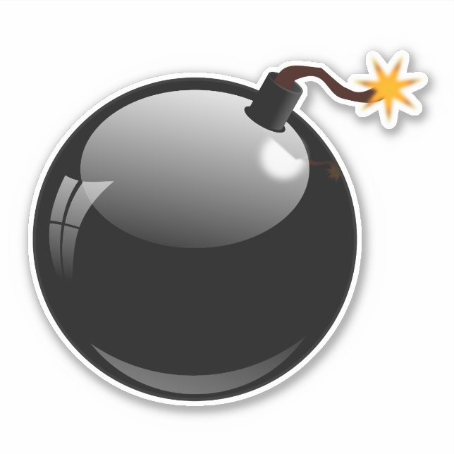Sprengbombe Aufkleber (Vorderseite)