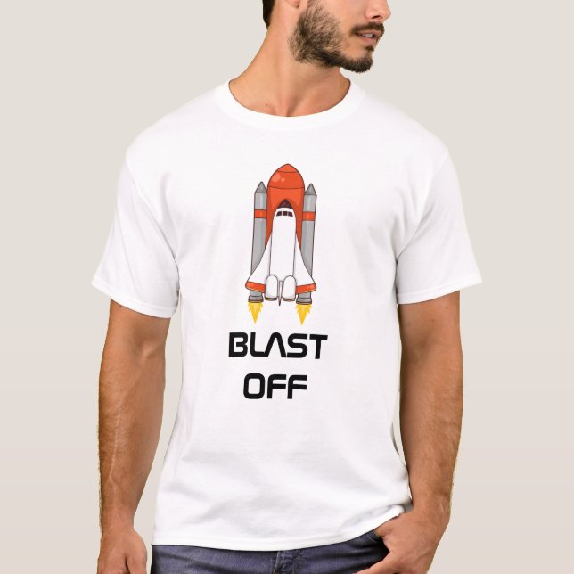 Sprengen Sie weg - Raumfähre T-Shirt (Vorderseite)