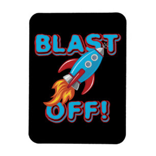 Sprengen Sie weg Rocket-Schiff Magnet