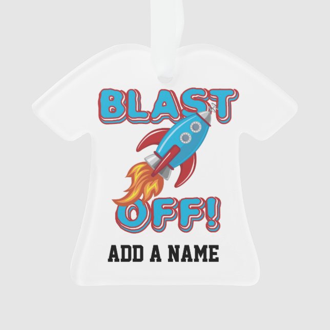 Sprengen Sie weg Rocket-Schiff Ornament (Vorderseite)