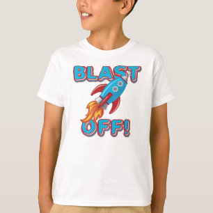 Sprengen Sie weg Rocket-Schiff T-Shirt