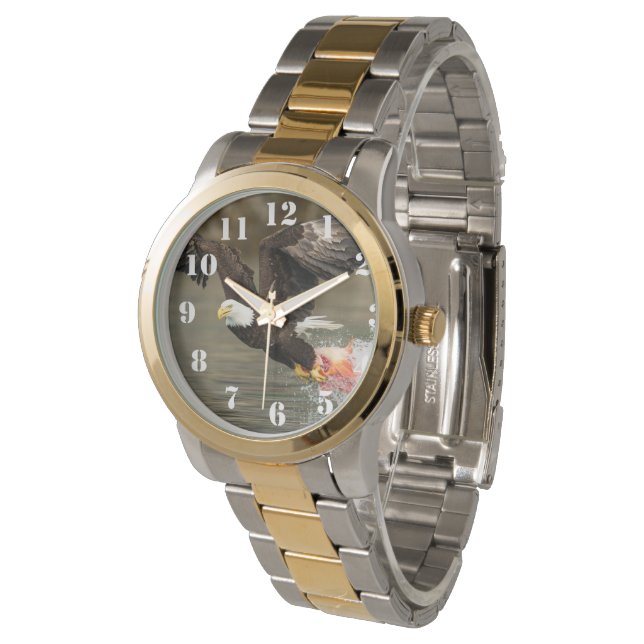Sprengladender Adler Armbanduhr (Schrägansicht)
