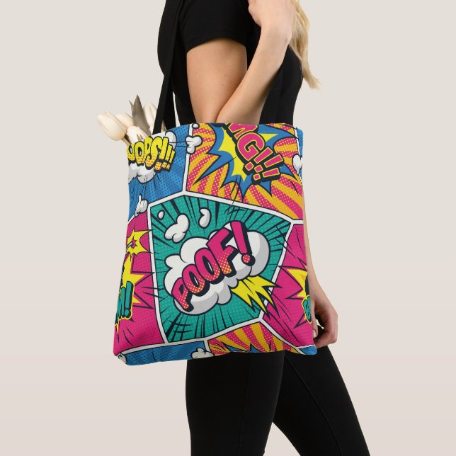 Sprengstoff Retro Comic Pop Art Tasche (Von Nahem)
