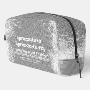 SPREZZATURA: DIE ITALIENISCHE MODEKUNST-BlackDenim Waschbeutel