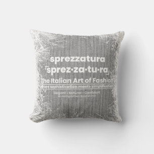 SPREZZATURA: DIE ITALIENISCHE MODEKUNST-Blk Denim Kissen