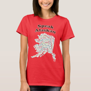 Sprich Alaskan! Roter T - Shirt