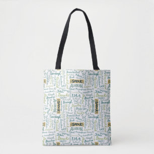 Sprich Alaskan! White Tote Bag Tasche