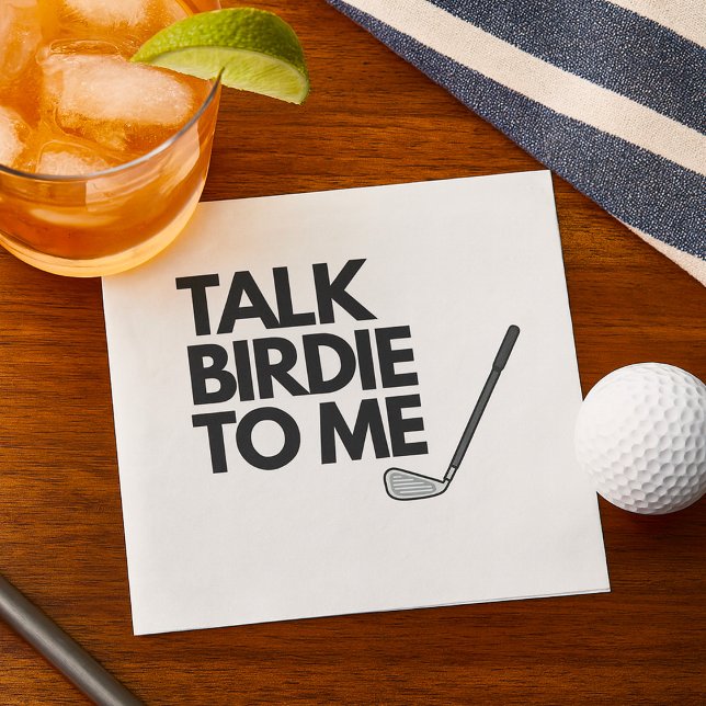 Sprich Birdie To Me Golf Sprichwort Napkins Serviette (Von Creator hochgeladen)