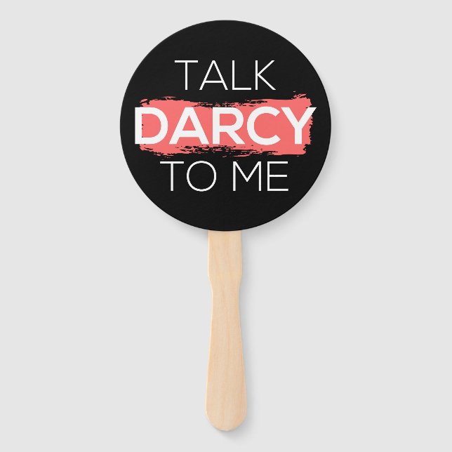 Sprich Darcy mit mir Fächer (Vorderseite)