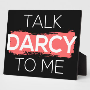 Sprich Darcy mit mir Fotoplatte