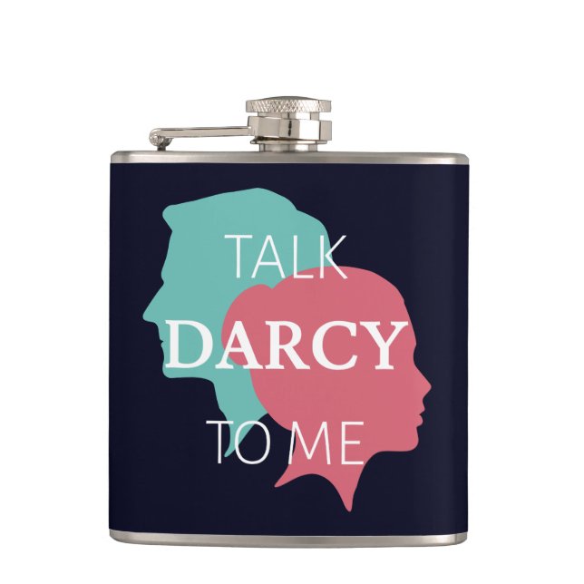 Sprich Darcy mit mir IV Flachmann (Vorderseite)