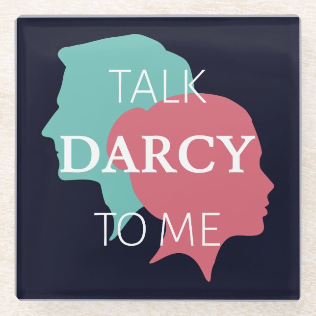 Sprich Darcy mit mir IV Glasuntersetzer (Vorderseite)