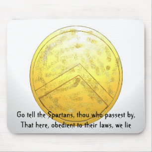Sprich den Spartanern, du, der... Mousepad