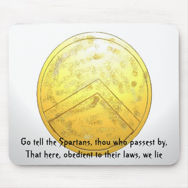 Sprich den Spartanern, du, der... Mousepad (Vorne)