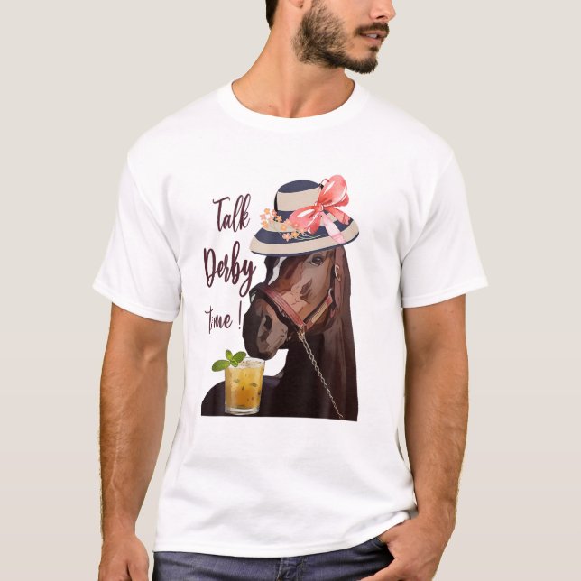Sprich Derby mit Me-Mint Juleps-Derby Pferderennen T-Shirt (Vorderseite)