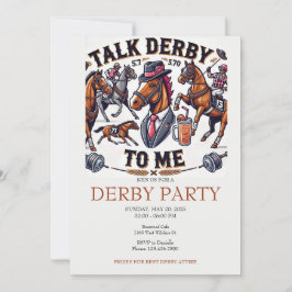 Sprich Derby mit mir Party Einladung