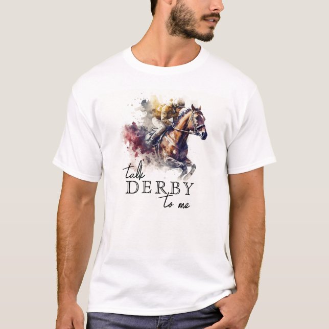 Sprich Derby mit mir Racehorse T-Shirt (Vorderseite)