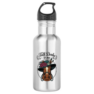 Sprich Derby Mit Mir Vintage Pferd Hut Design Edelstahlflasche