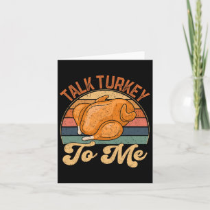 Sprich die Türkei mit mir Leg Day Funny Erntedank  Karte
