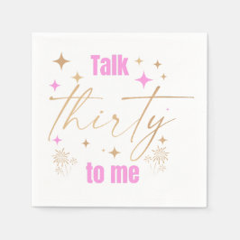 "Sprich dreißig mit mir" Cocktail Napkins Serviette