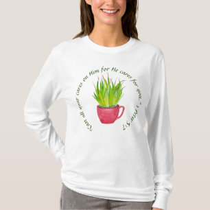 Sprich Jesus Sukkulenten T-Shirt