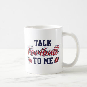 Sprich mit mir über Fußball Kaffeetasse