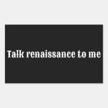 "Sprich mit mir über Renaissance"