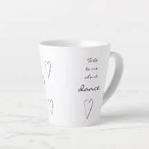 Sprich mit mir über Tanz! Schöne Tasse für Tänzer