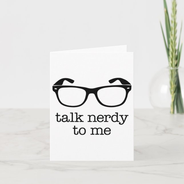 Sprich Nerdy mit mir Karte (Vorderseite)