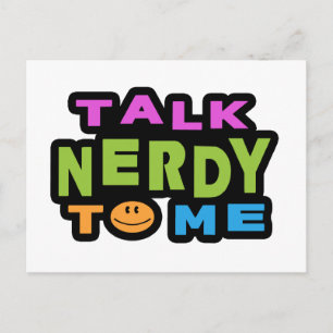Sprich Nerdy mit mir Postkarte