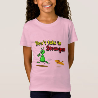 Sprich nicht mit Fremden-Funny UFO Green Alien Coo T-Shirt
