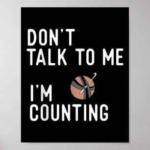 Sprich nicht mit mir, dass ich lustige Crochet Kni Poster