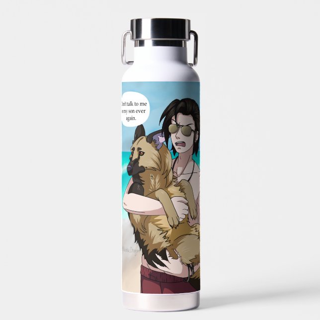 Sprich nicht mit mir oder meinem Sohn Trinkflasche (Vorne)