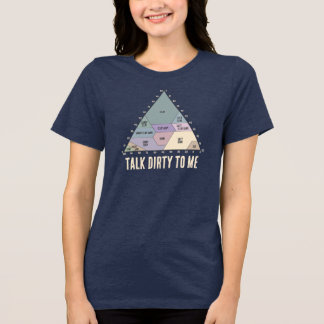 Sprich Schmutzig zu Mir - Bodenstrukturdiagramm Tri-Blend Shirt