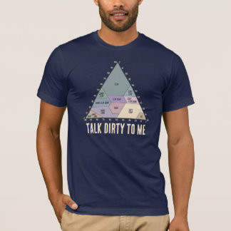 Sprich Schmutzig zu Mir - Bodentexturdiagramm T-Shirt