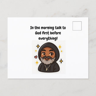 „Sprich zuerst mit Gott“ Inspirationskarte Postkarte