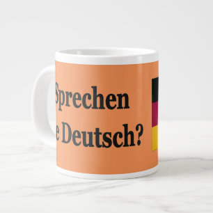 Sprichst du Deutsch? Auf Deutsch. Flaggenbf Jumbo-Tasse