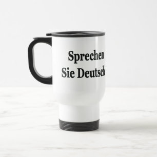 Sprichst du Deutsch? Auf Deutsch. Flaggenbf Reisebecher